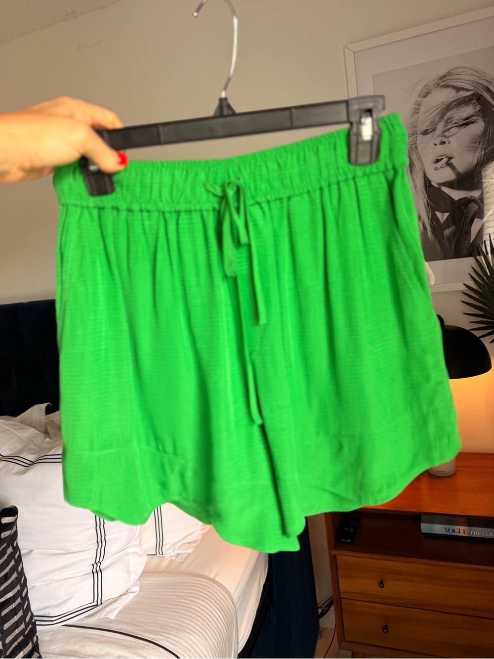 GANNI Green Ripstop Drawstring Shorts - Picture 4 of 8